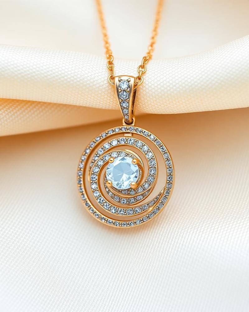 Diamond Orbit Pavé Pendant
