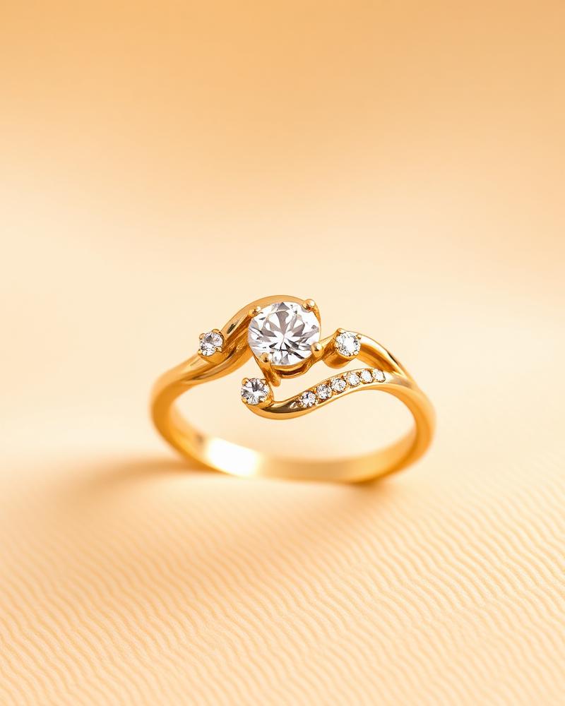 Diamond Wave Ring